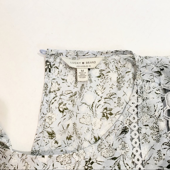 Lucky Brand Grace Midi Dress Floral Size Medium - Picture 15 of 15